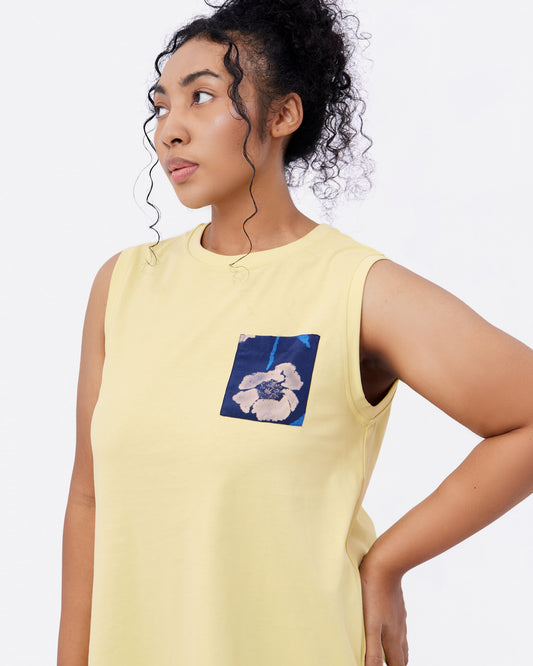 Pear Cotton Jersey Tank Dress