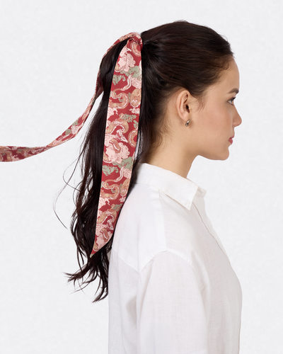 Dragon Scarlet Silk Bandeau 100