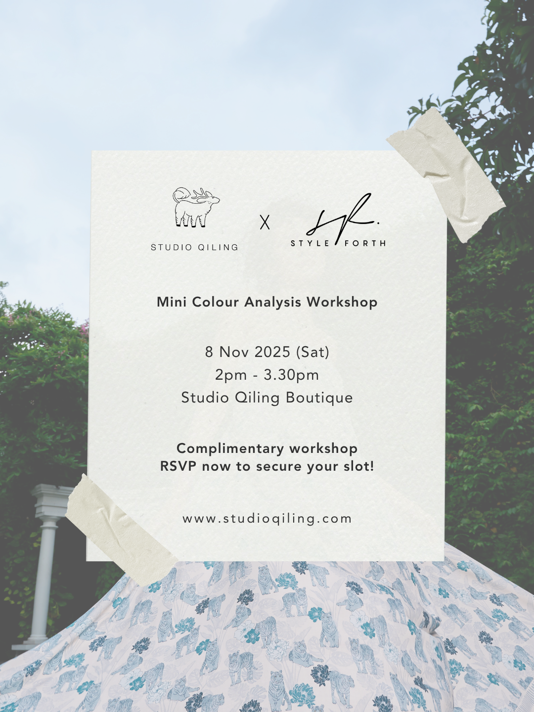 Studio Qiling x Style Forth: RSVP for Mini Colour Analysis Workshop (Complimentary)