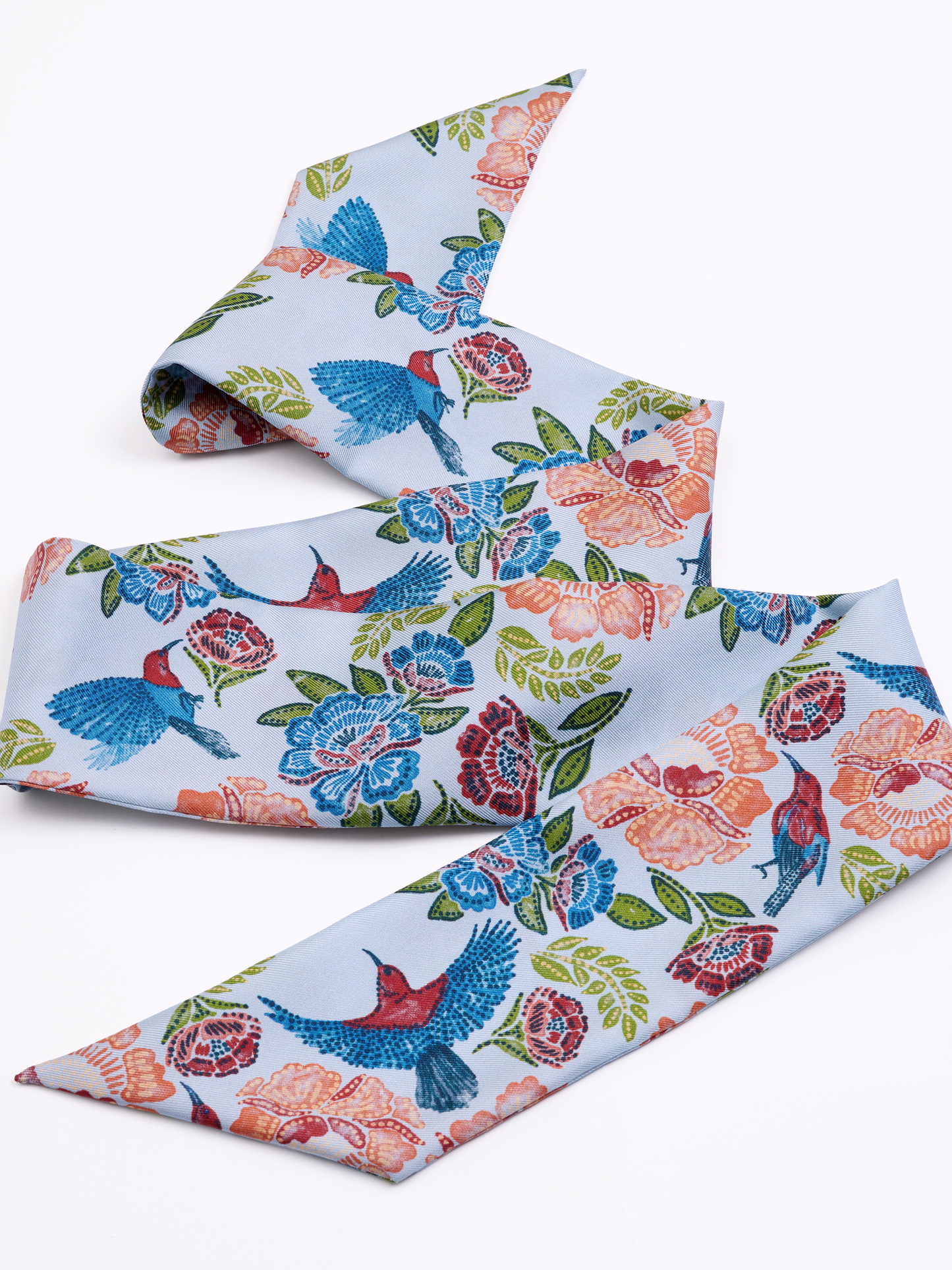 Crimson Sunbird Sky Silk Bandeau 100