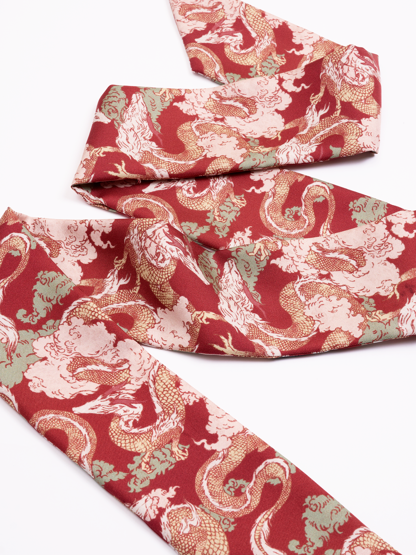 Dragon Scarlet Silk Bandeau 100