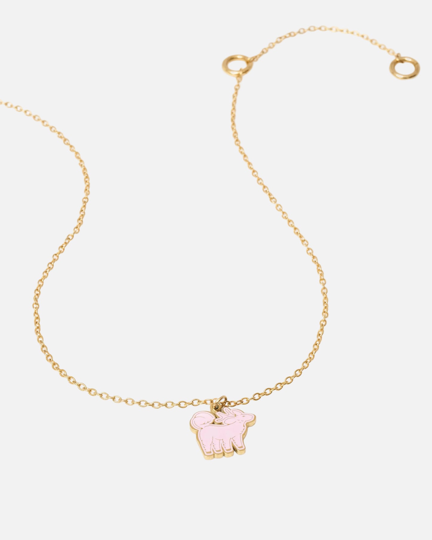 Rose Vert Qiling Duo Necklace Gold