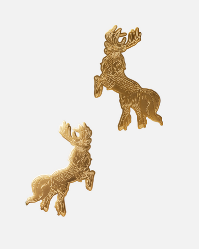 Qiling Courbette Scarf Ring Gold