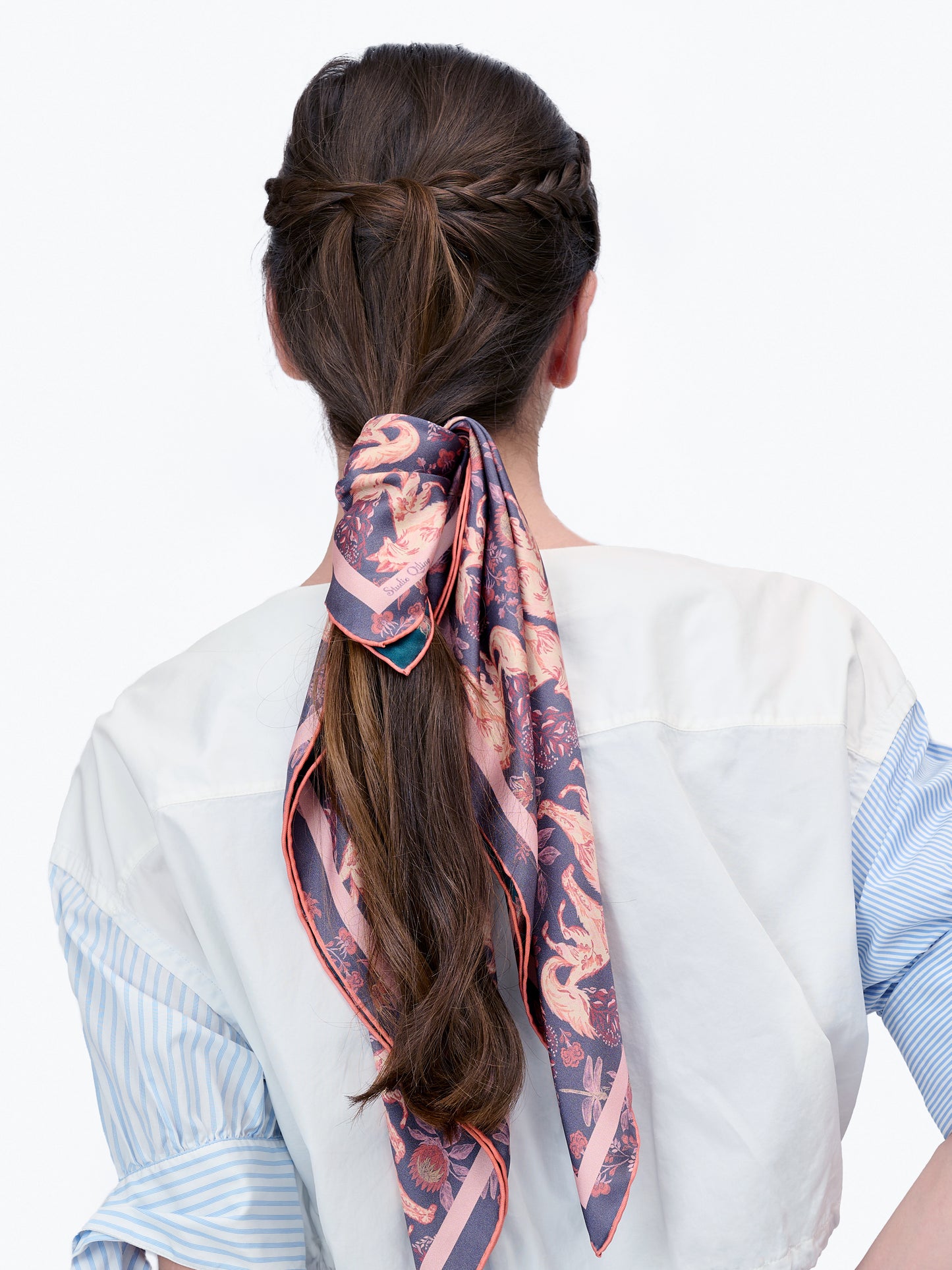 Kitsune Desert Dusk Double Side Silk Scarf 65