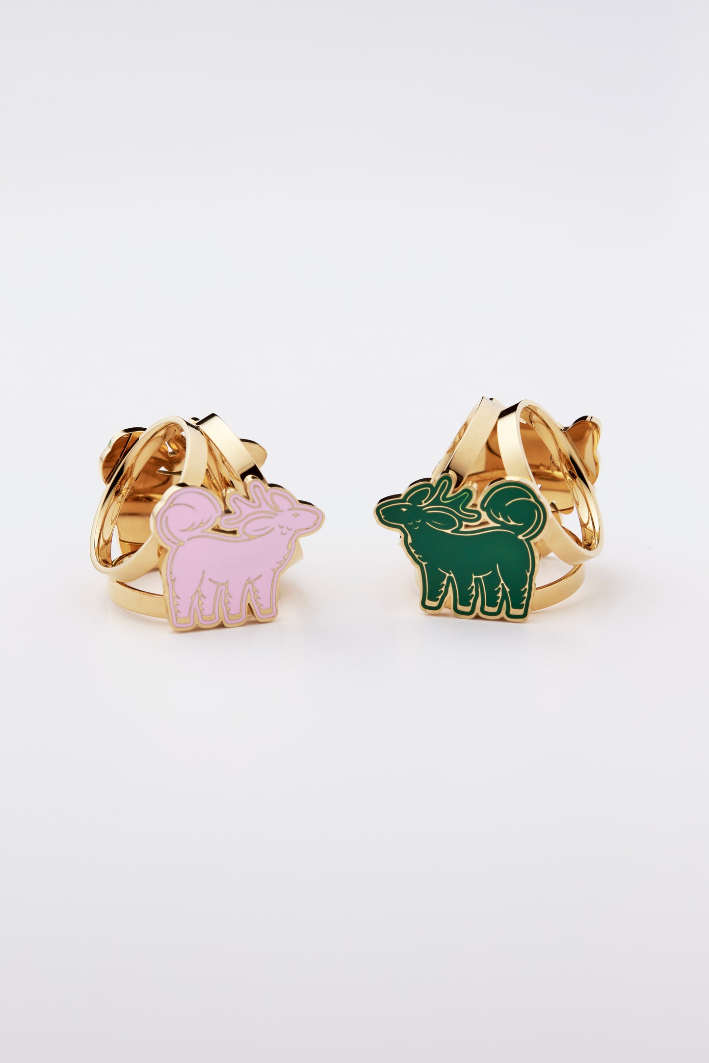 Qiling Duo Scarf 100 Ring Gold