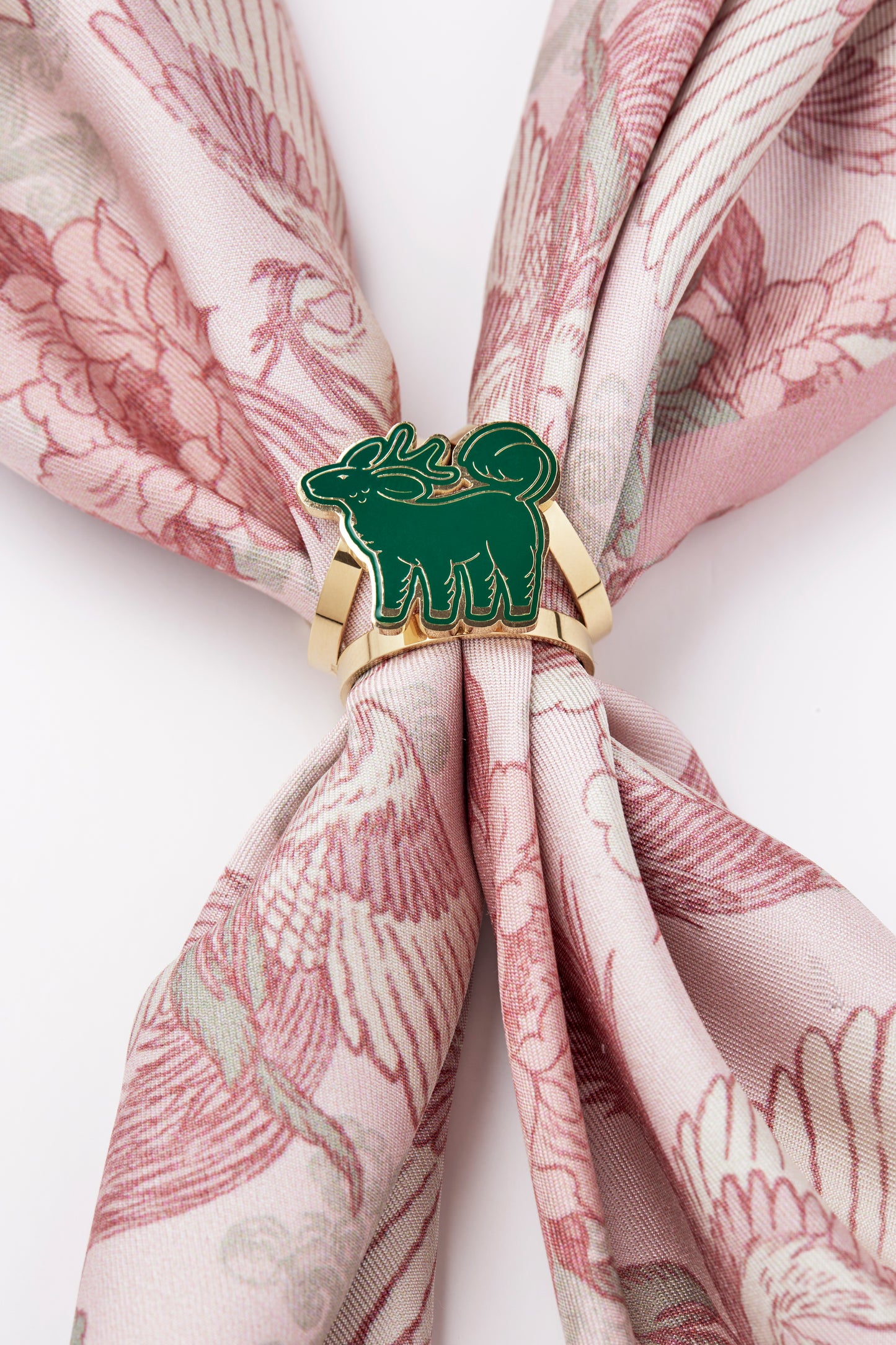 Qiling Duo Scarf 100 Ring Gold