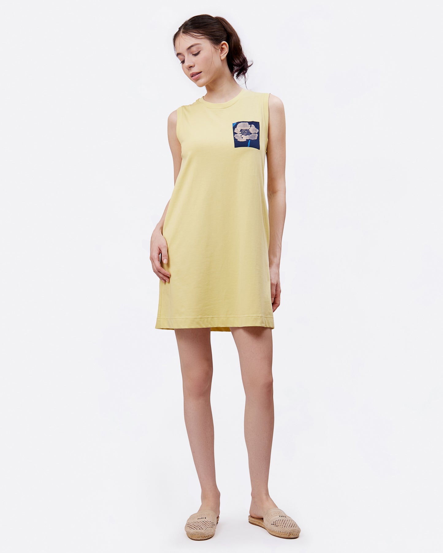 Pear Cotton Jersey Tank Dress
