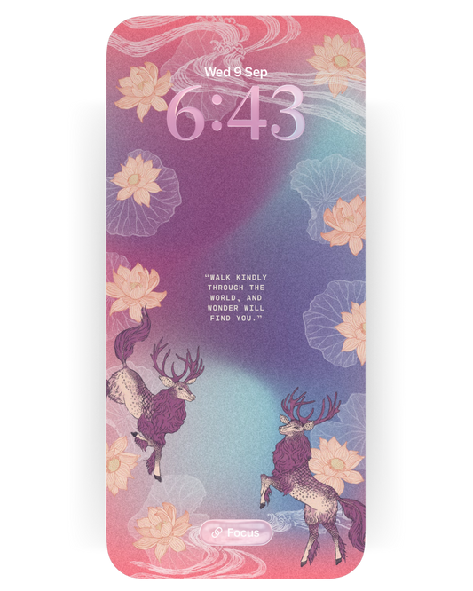 For the gentle and kind souls: Qiling Phone Wallpaper (Free Download)