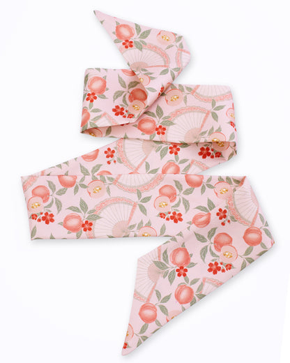 Golden Peaches Pink Silk Bandeau 100