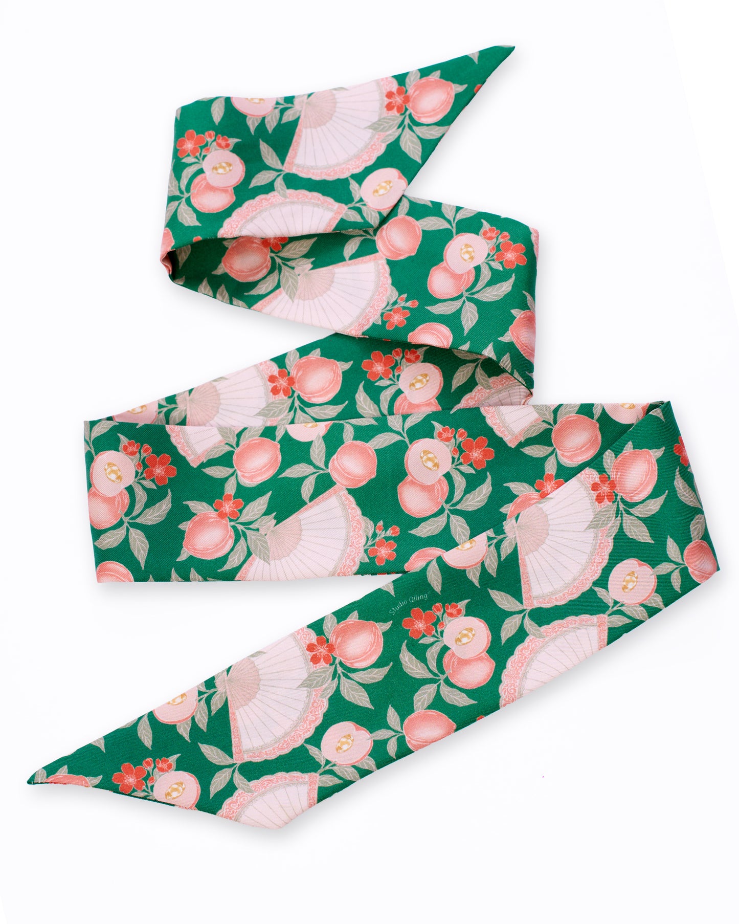 Golden Peaches Emerald Silk Bandeau 100