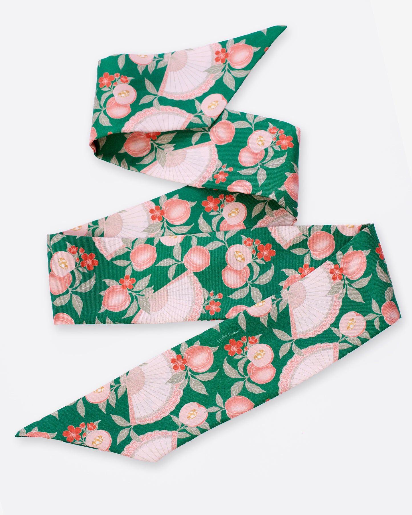 Golden Peaches Emerald Silk Bandeau 100