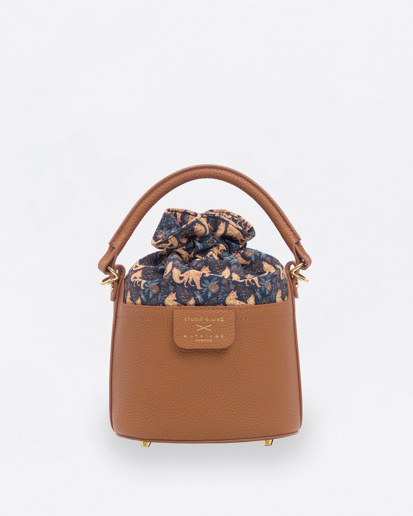 Kitsune Mini Bucket Bag Brown