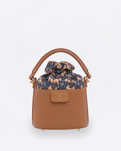 Kitsune Mini Bucket Bag Brown