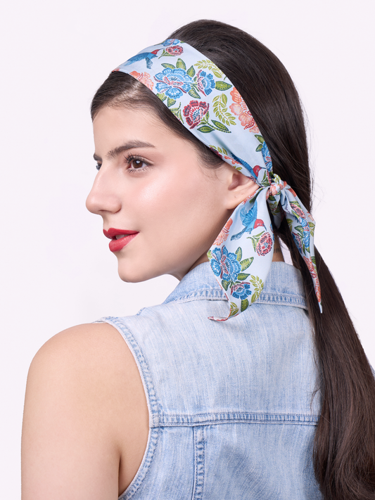 Crimson Sunbird Sky Silk Bandeau 100