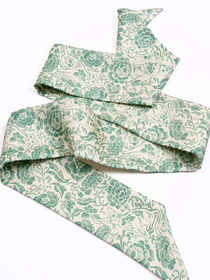 Porcelain Cat Mint Silk Bandeau 100