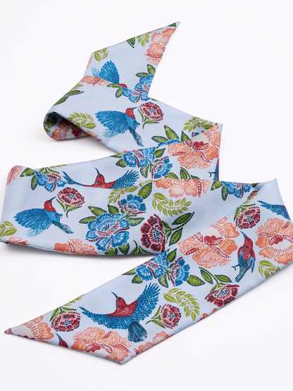 Crimson Sunbird Sky Silk Bandeau 100