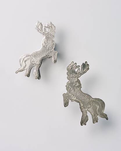 Qiling Courbette Scarf Ring Silver