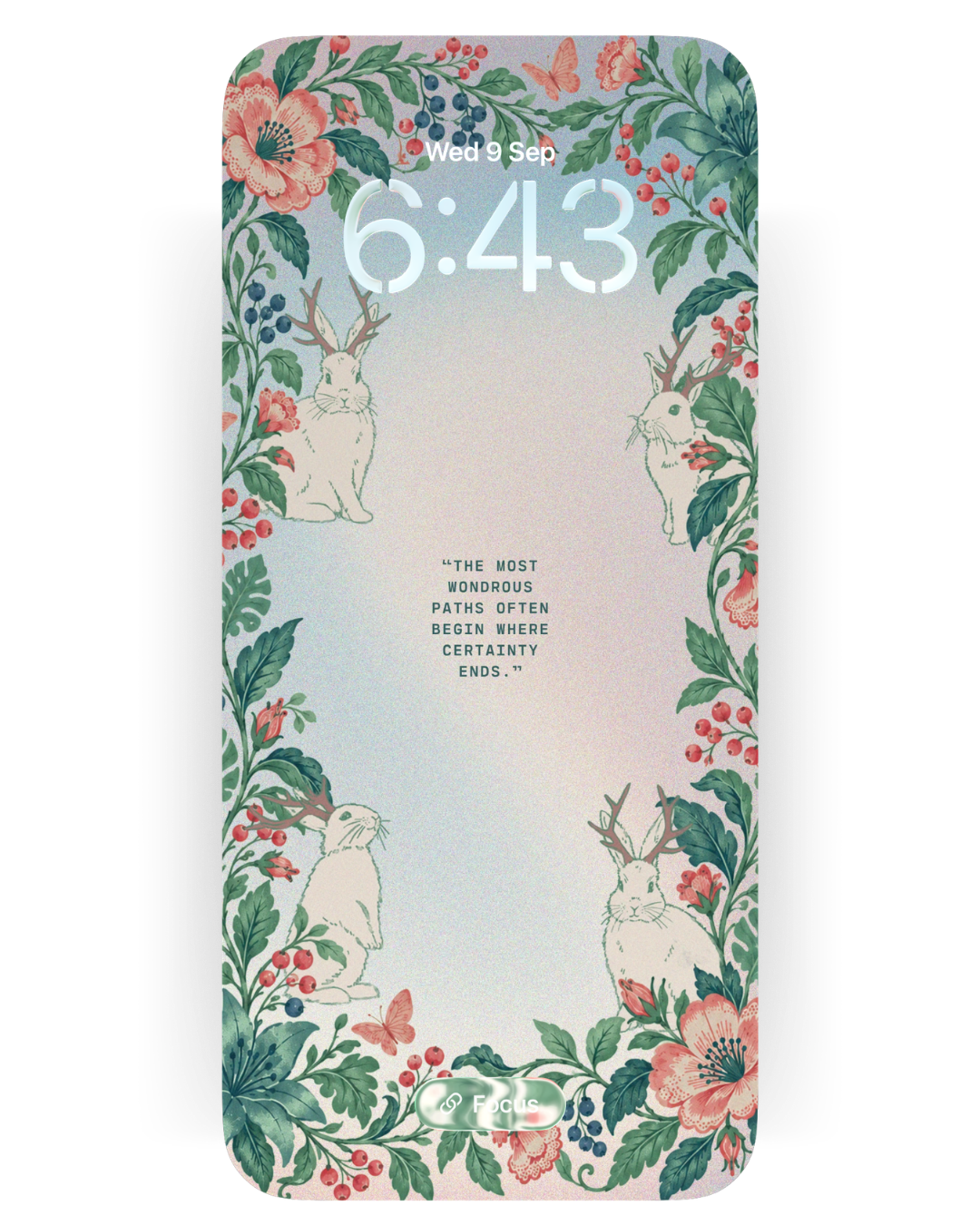 For the ones with a curious heart: Jackalope Phone Wallpaper (Free Download)