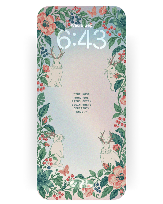 For the ones with a curious heart: Jackalope Phone Wallpaper (Free Download)