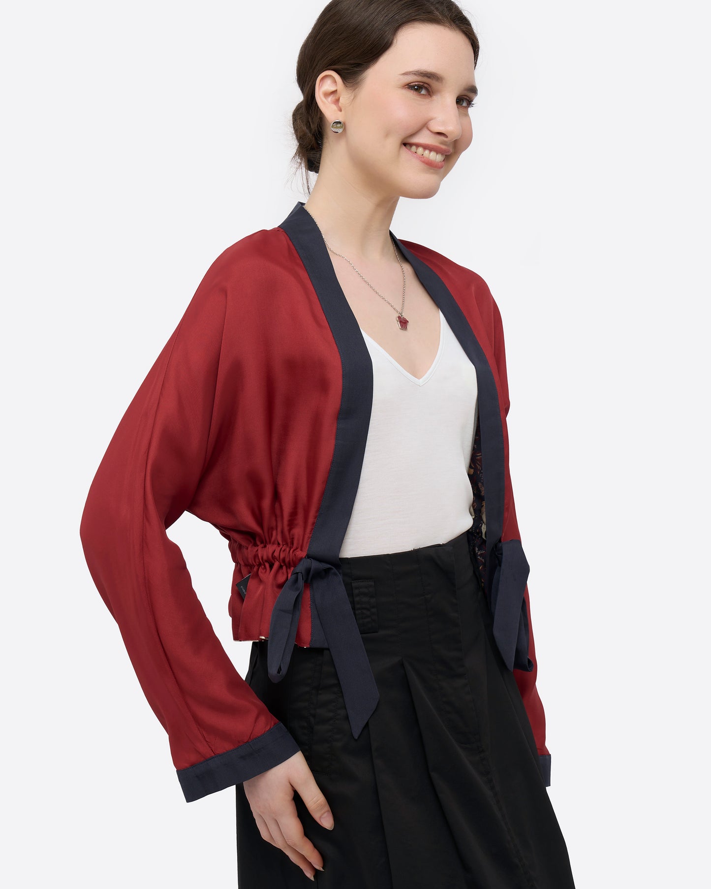 Unicorn Midnight Reversible Cropped Kimono